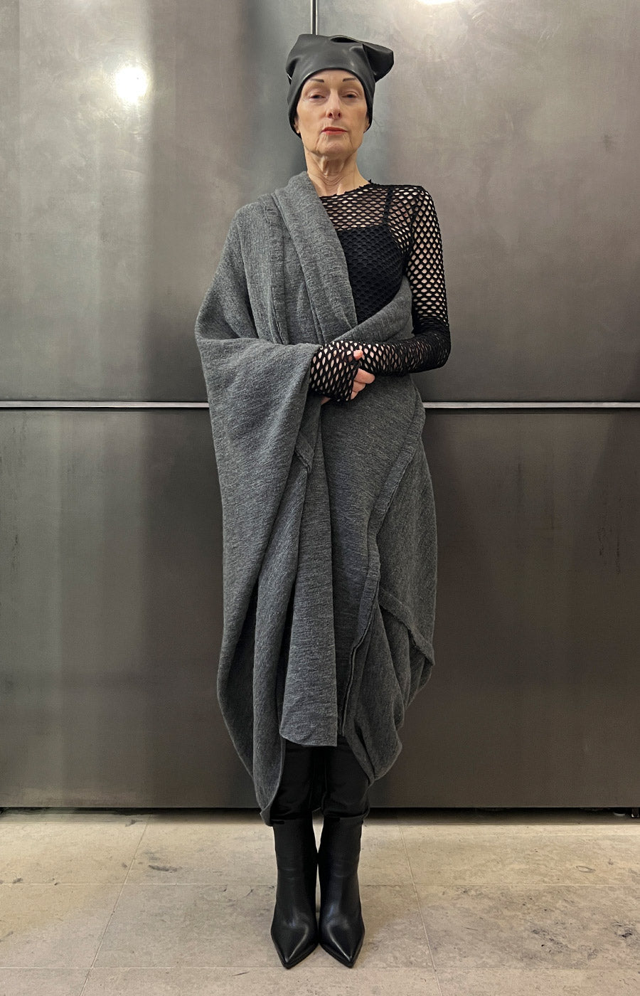 COOLAMON WRAP COAT GREY