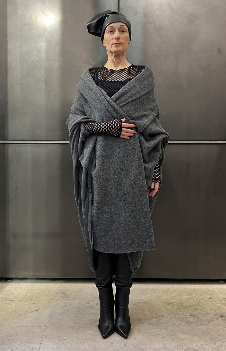 COOLAMON WRAP COAT GREY