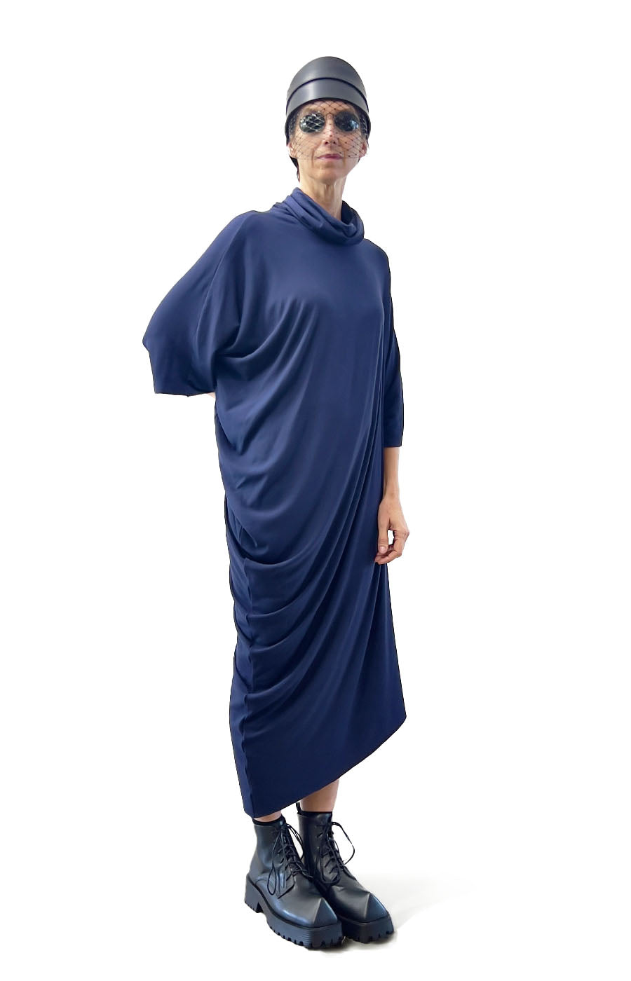 DESDEMONA DRESS FRENCH NAVY