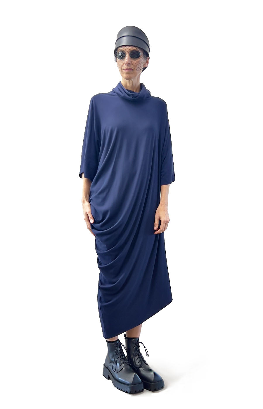 DESDEMONA DRESS FRENCH NAVY