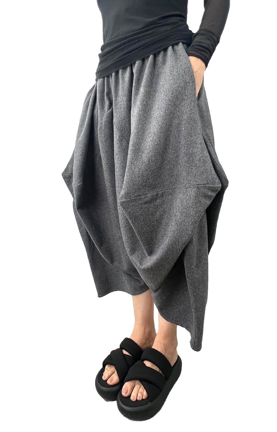 PICASSO PANT GREY WOOL