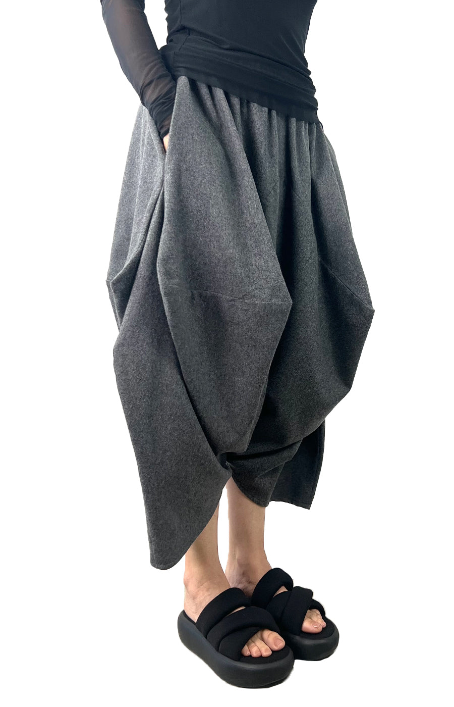 PICASSO PANT GREY WOOL