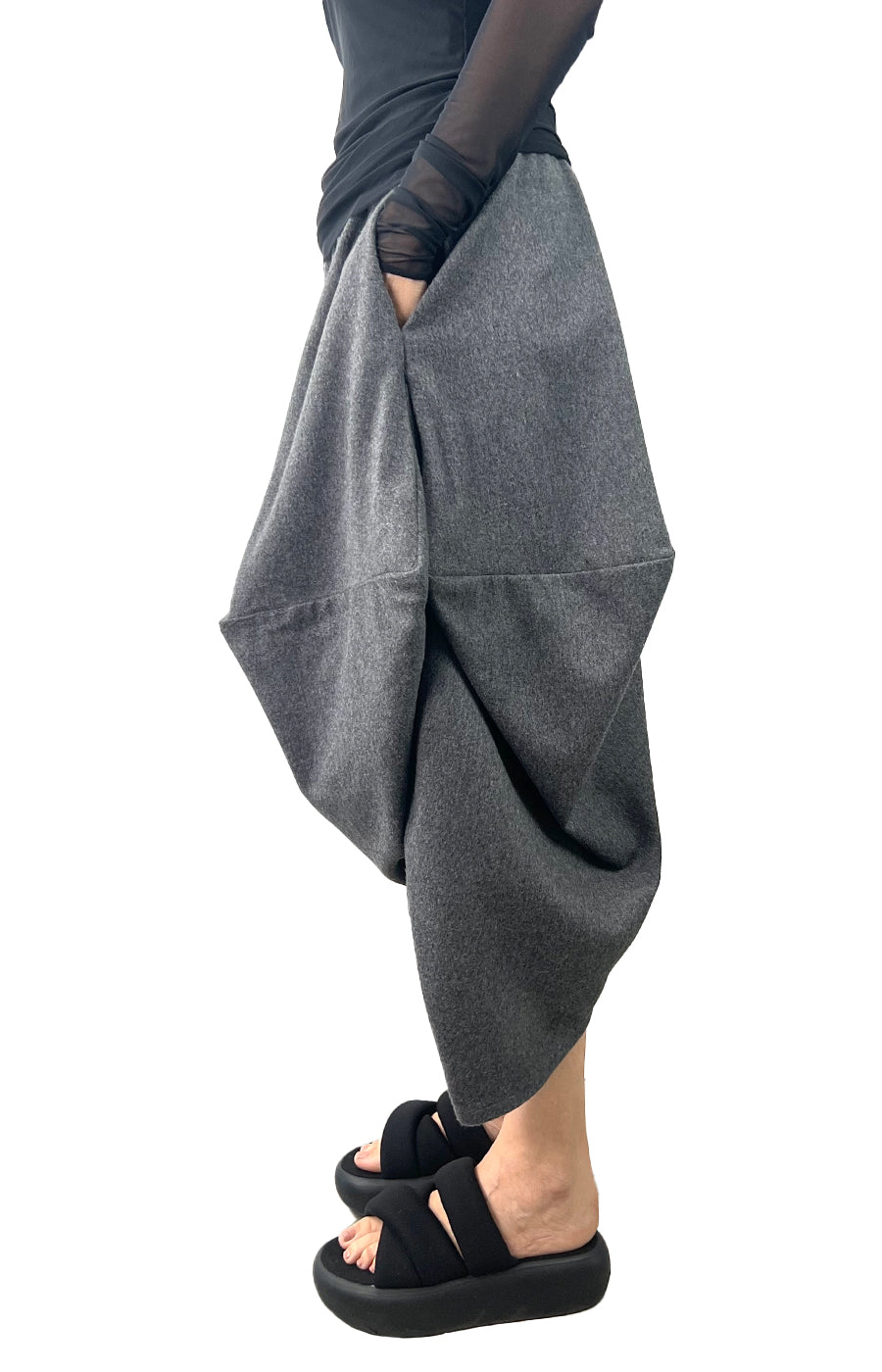 PICASSO PANT GREY WOOL