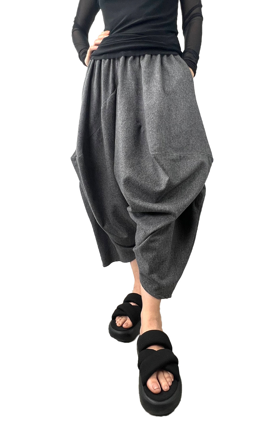 PICASSO PANT GREY WOOL