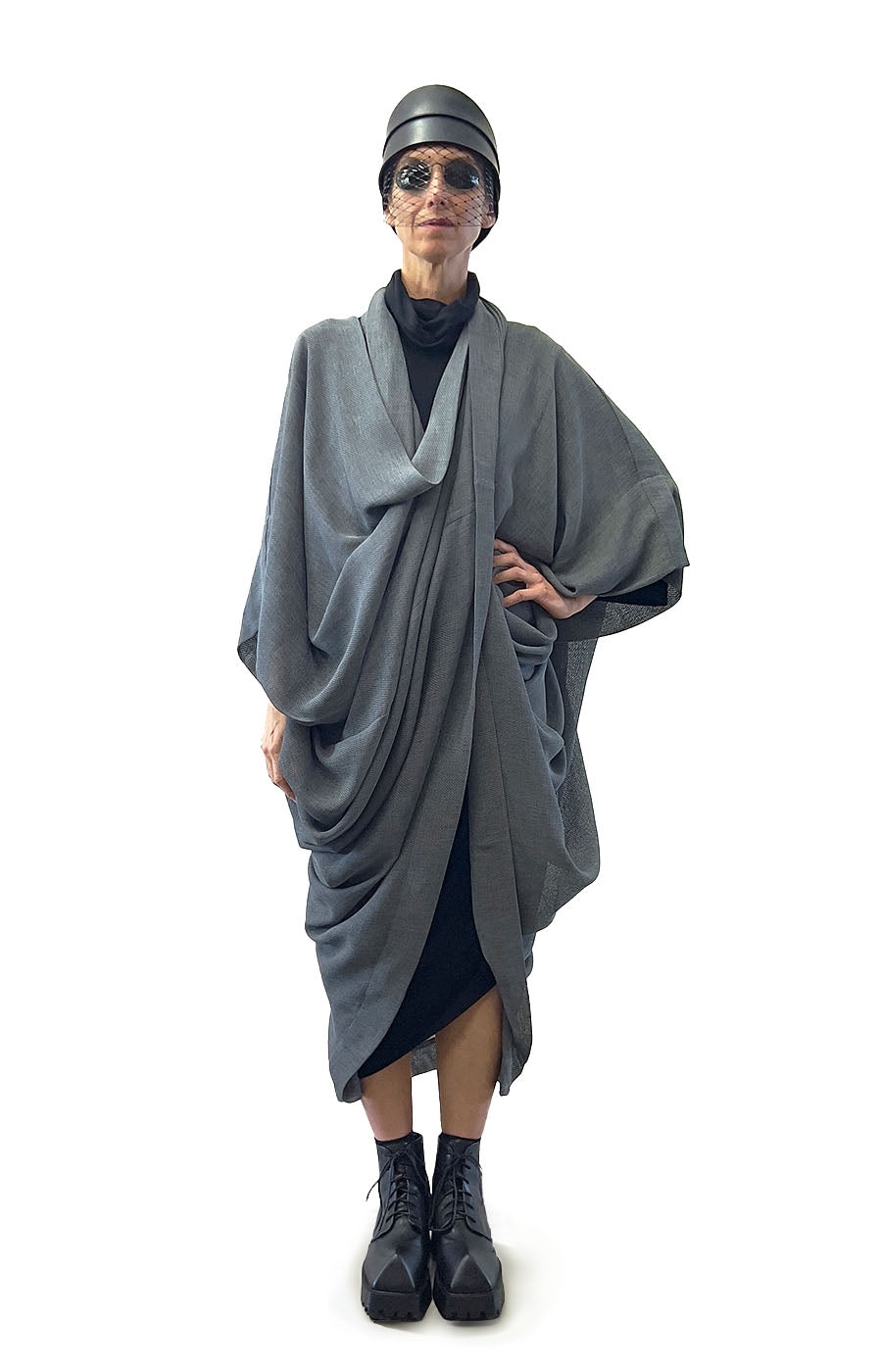 ZEIYA COAT DOVE GREY