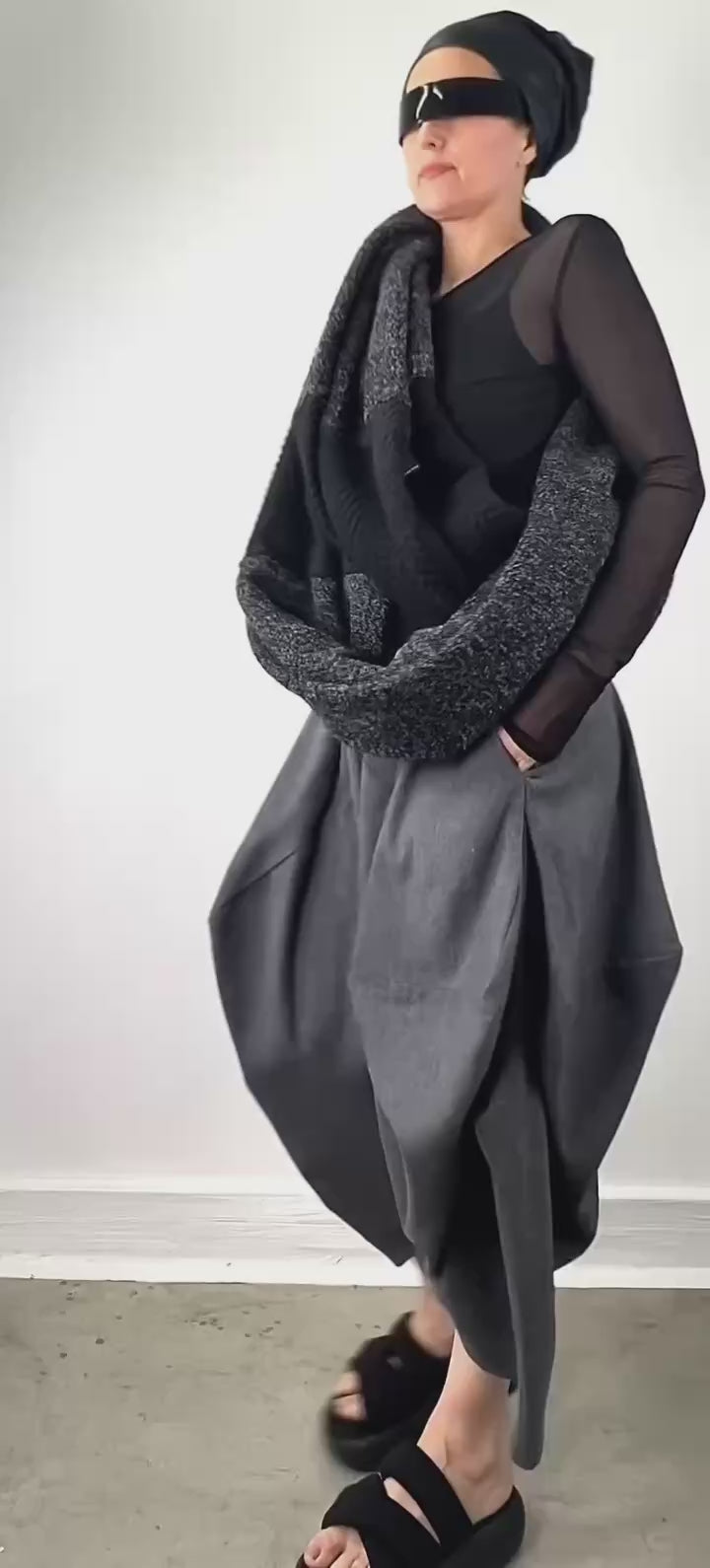 PICASSO PANT GREY WOOL
