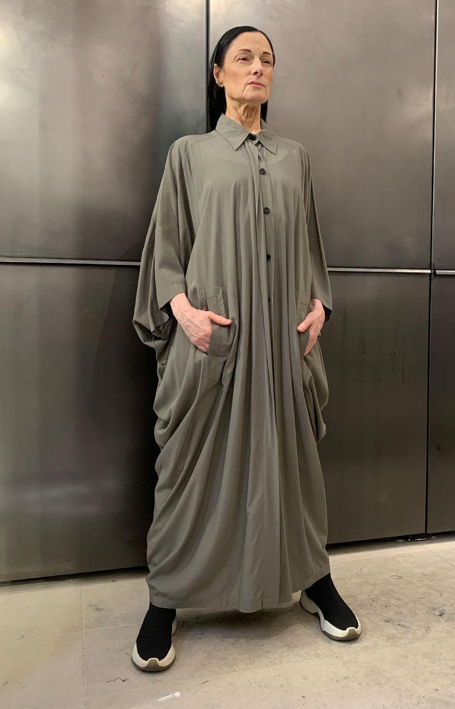 MAHALIA SHIRT DRESS KHAKI